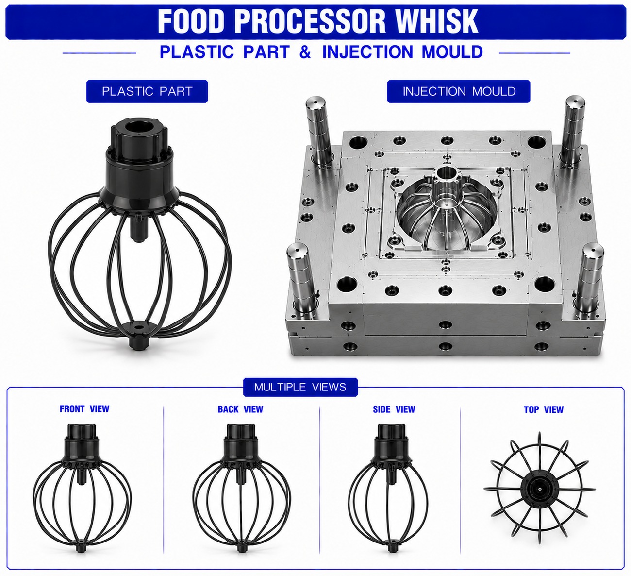 Food Processor Plastic Whisk Mould and Moulding Services